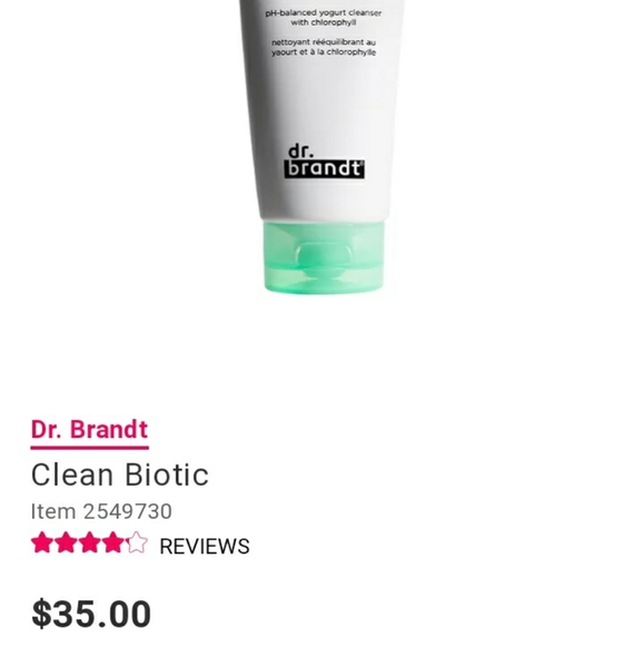 Nwt Dr.Brandt Clean Biotic Yogurt Cleanser - Picture 2 of 2